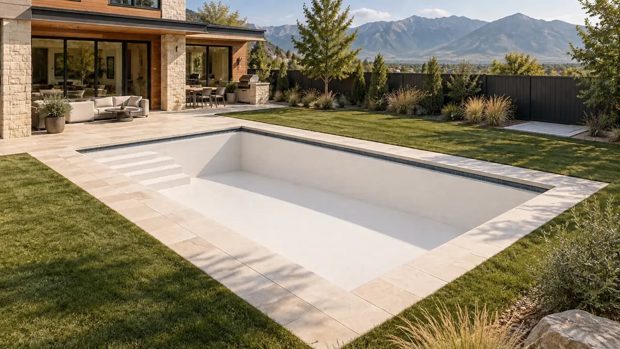 AI-generated shotcrete concept, stage 10: Plaster pool.